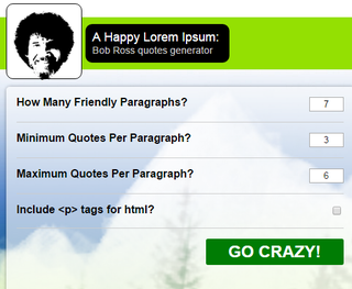 Illustration for article titled This site generates as much random Bob Ross text as anyone needs